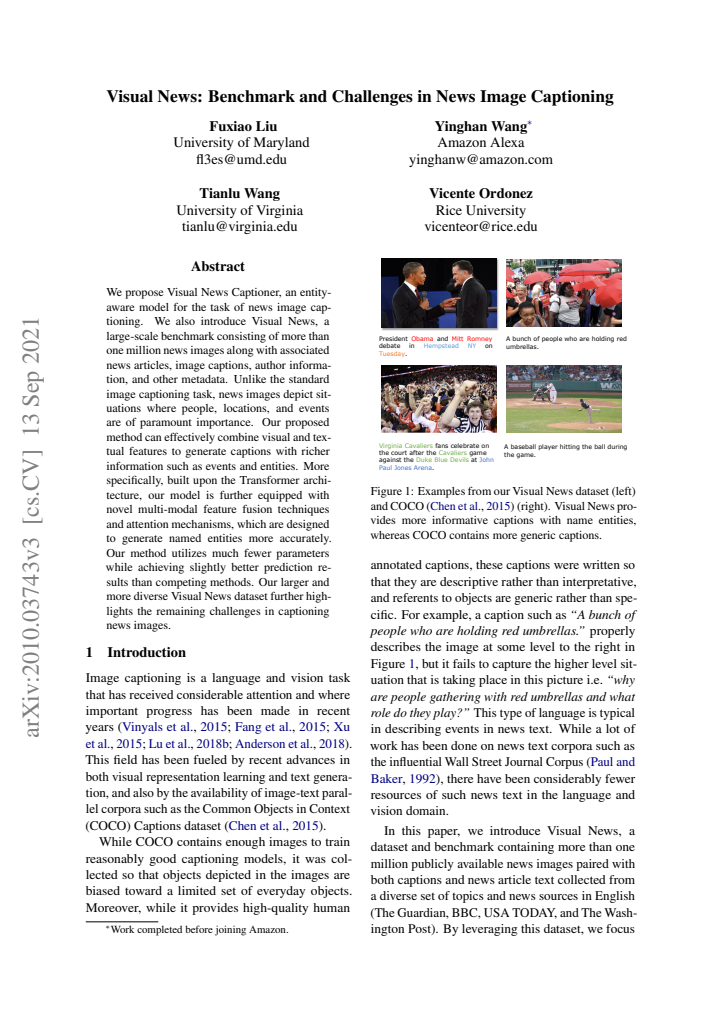 First page