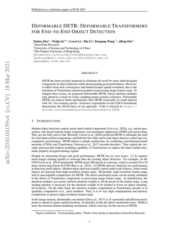 First page
