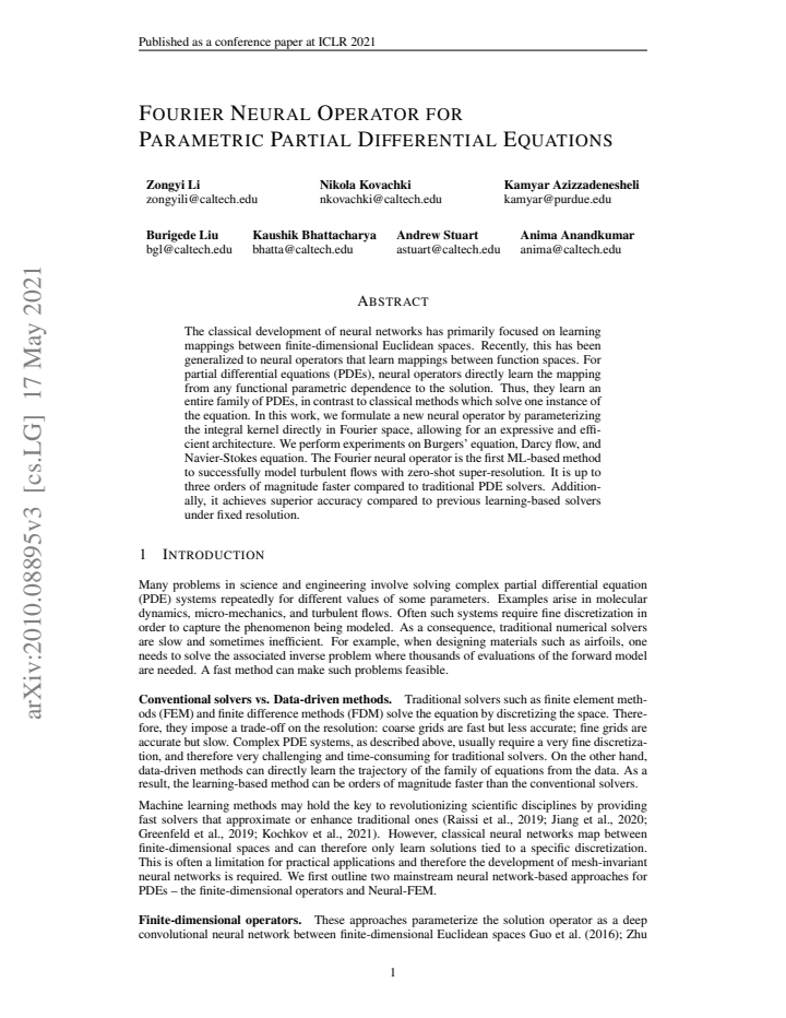 First page