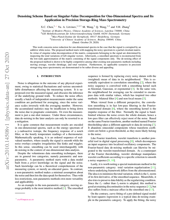 First page
