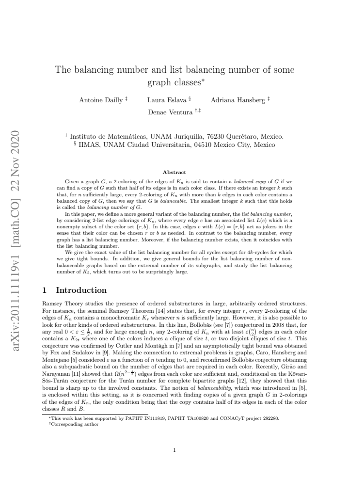 First page