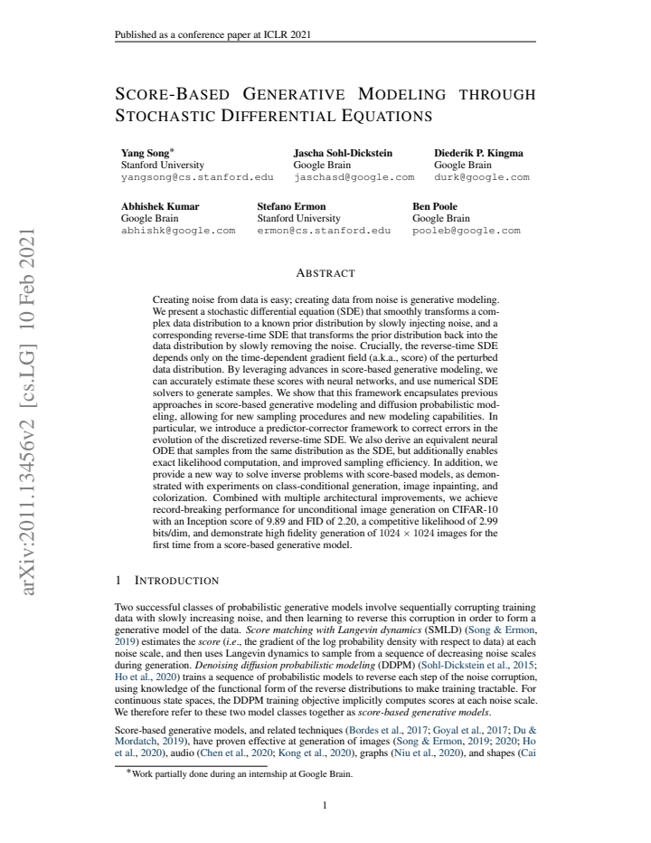 First page