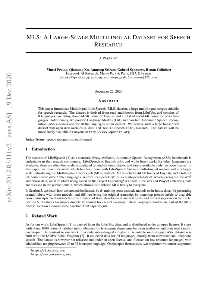 First page