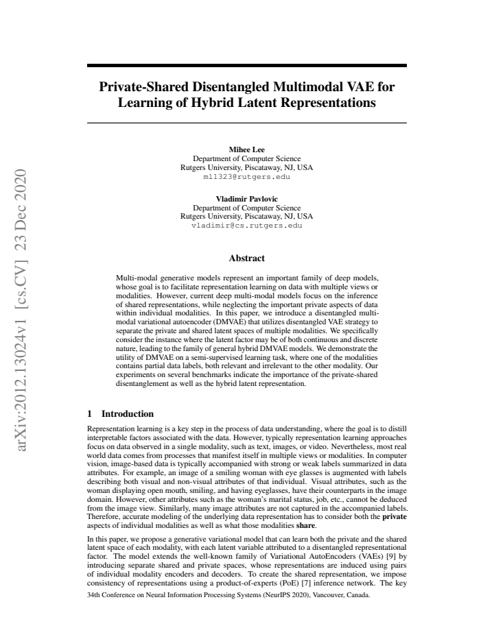 First page