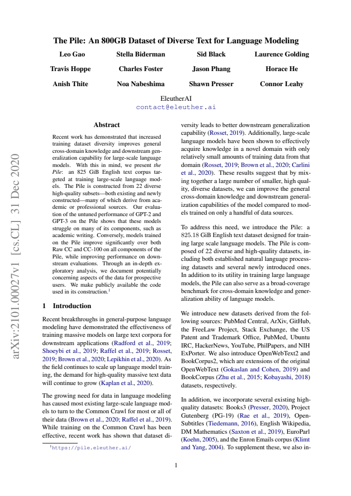 First page