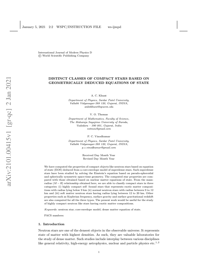 First page