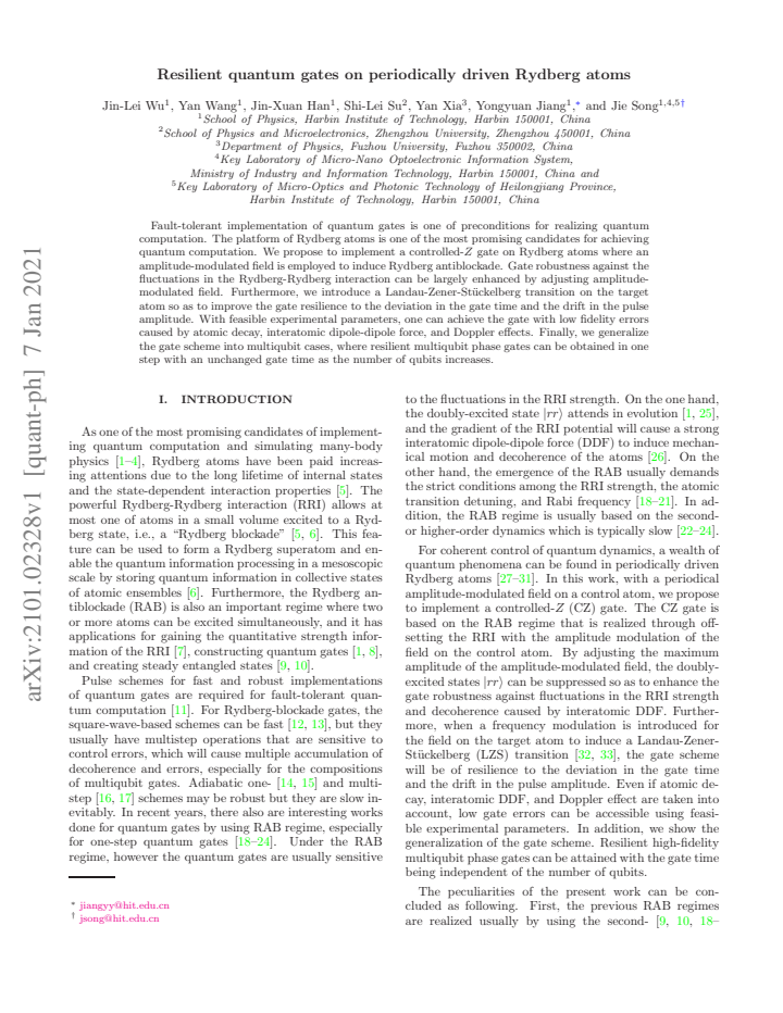 First page