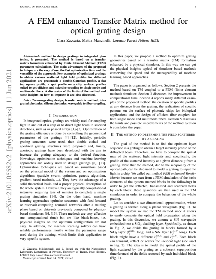 First page