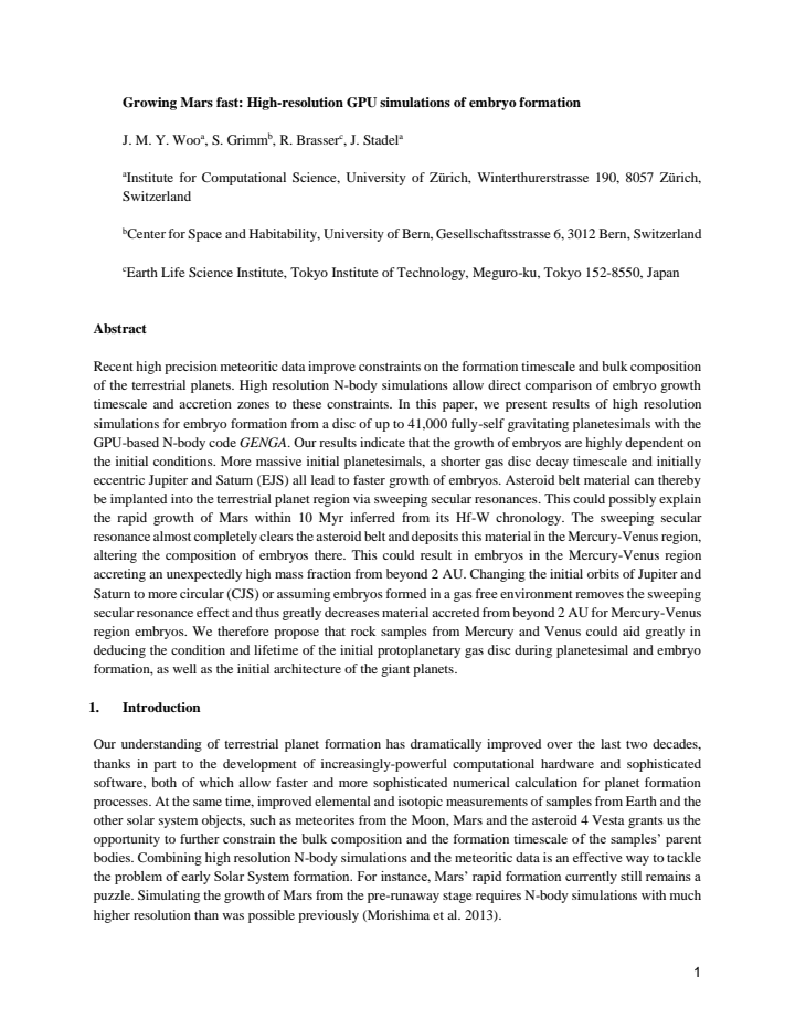 First page