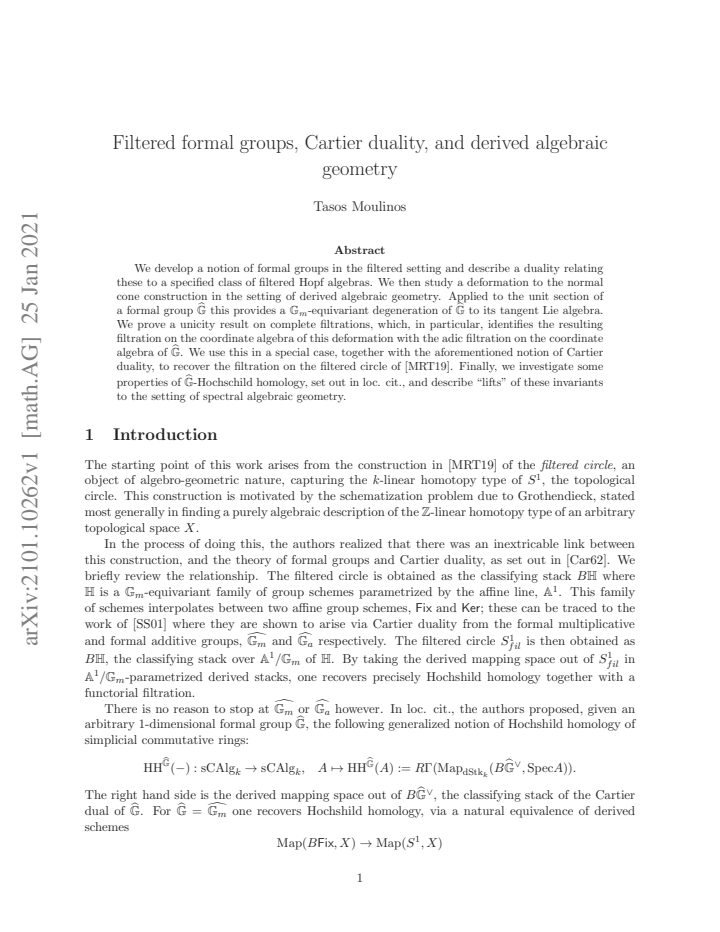 First page