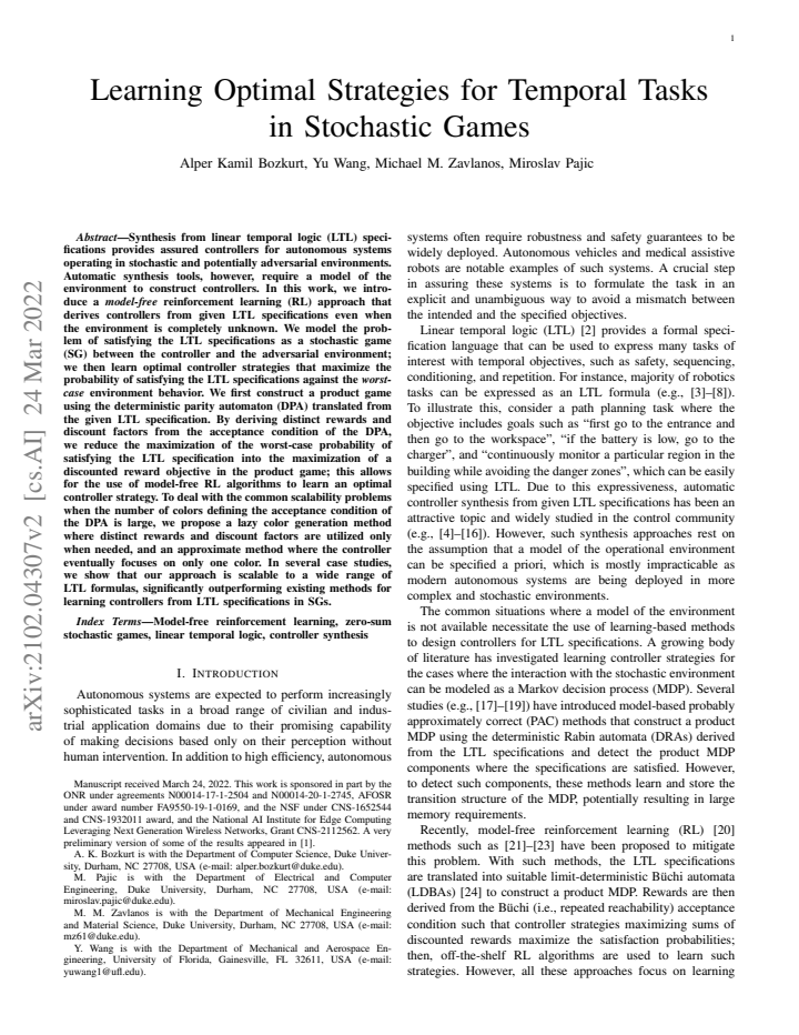 First page