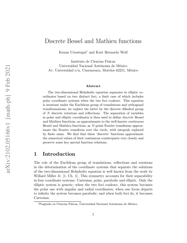 First page