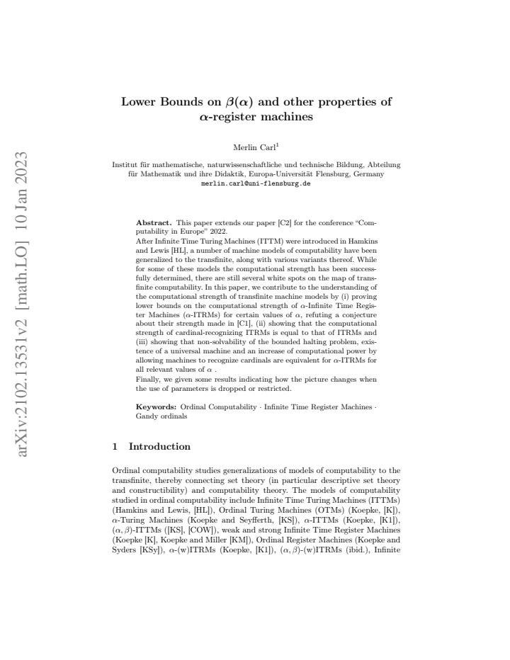 First page