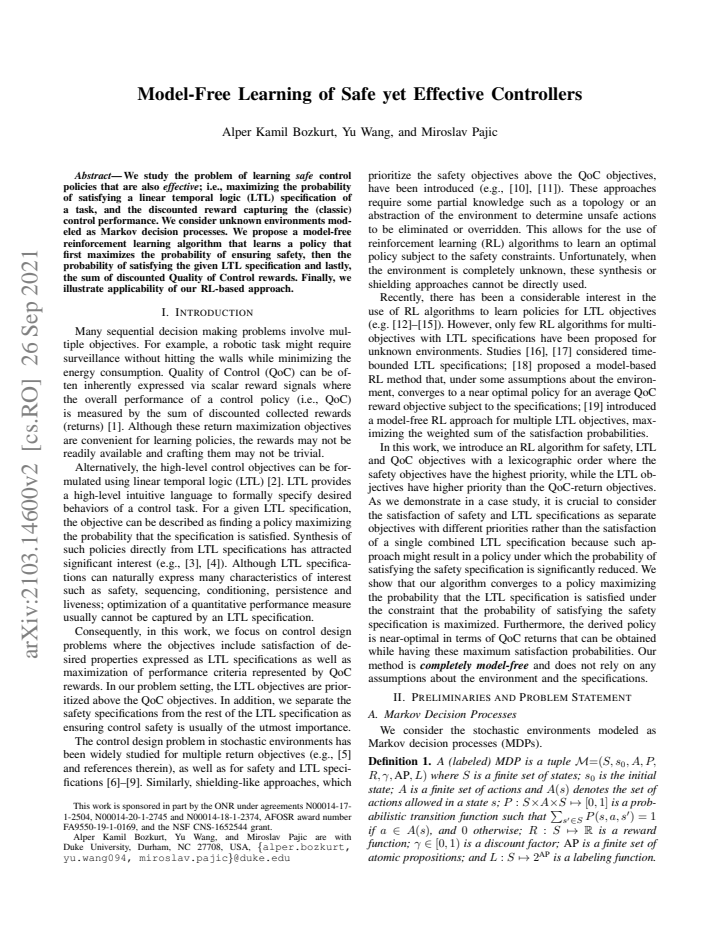 First page