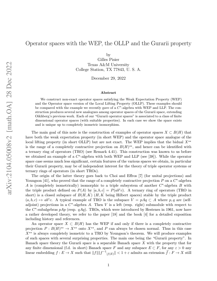 First page