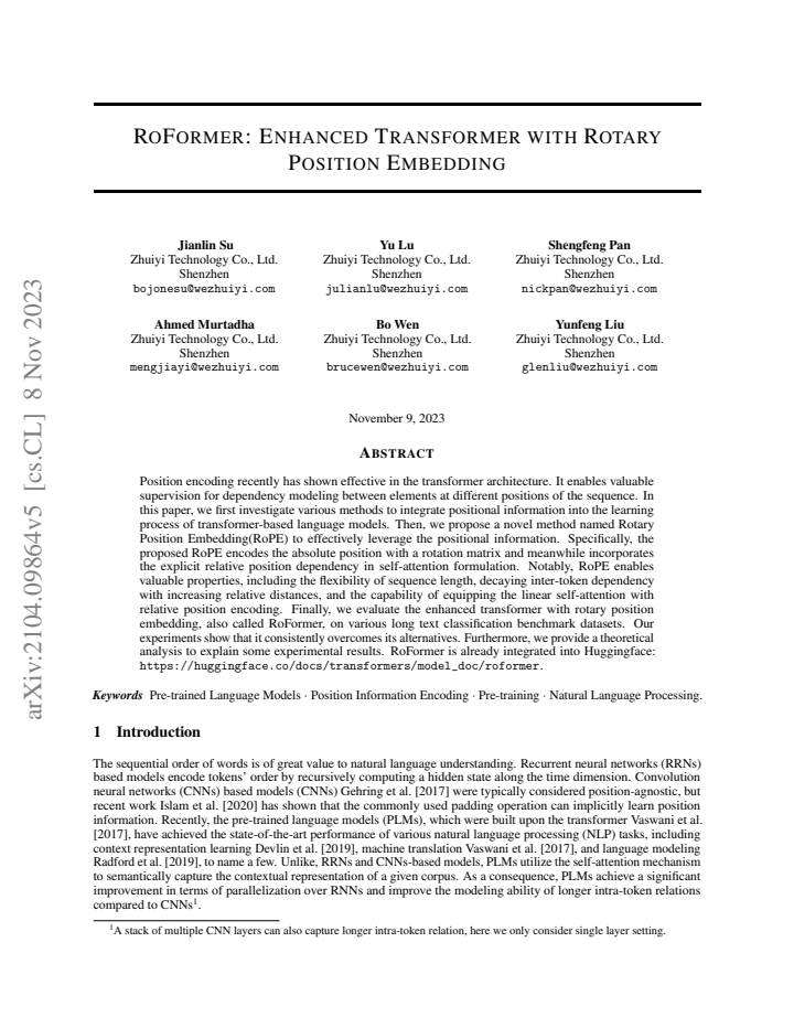First page
