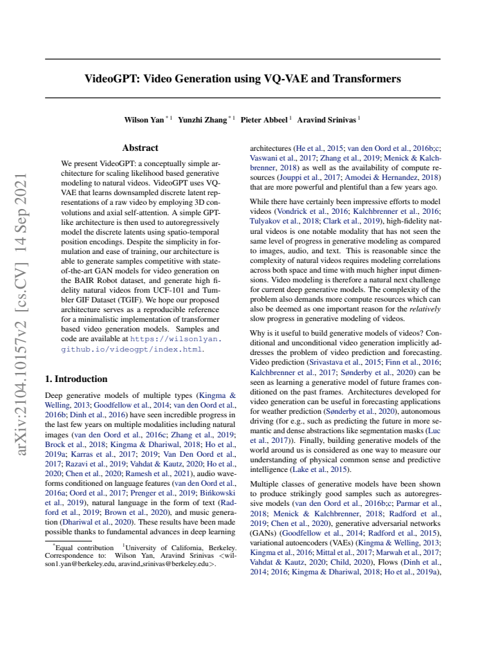 First page