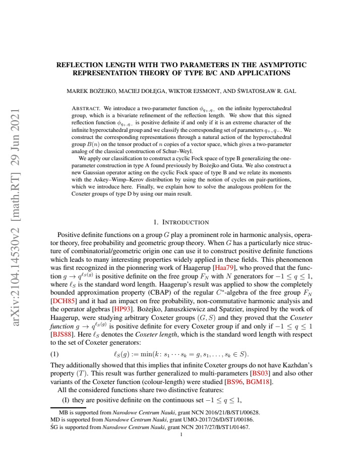 First page