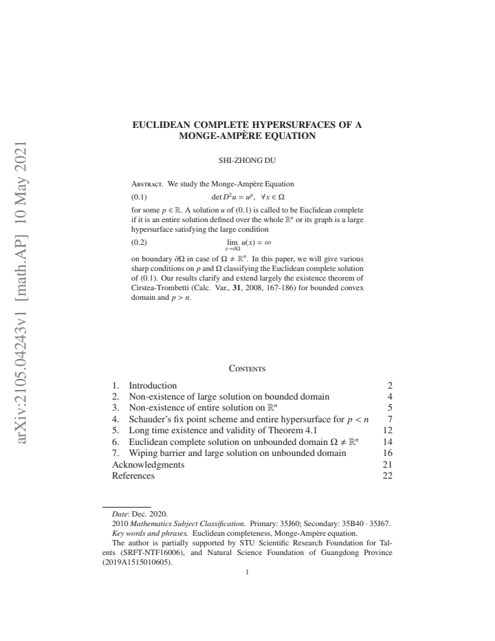 First page
