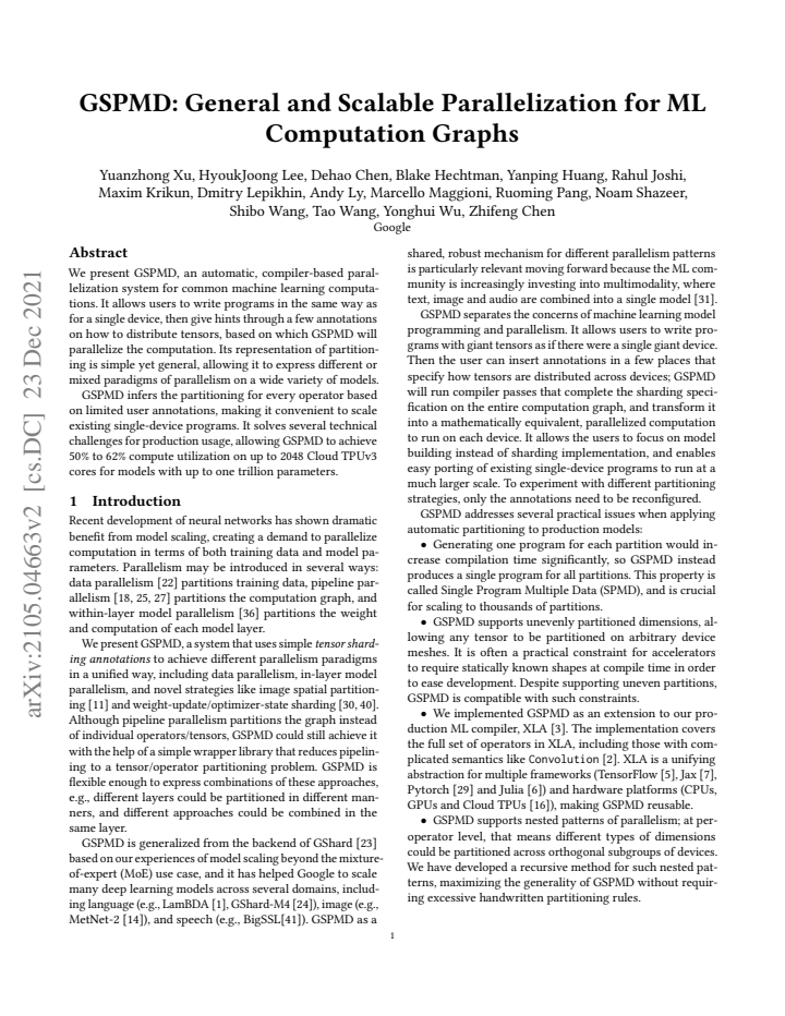 First page
