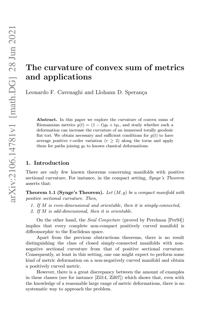 First page