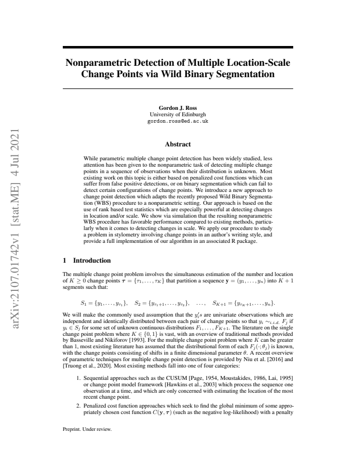 First page