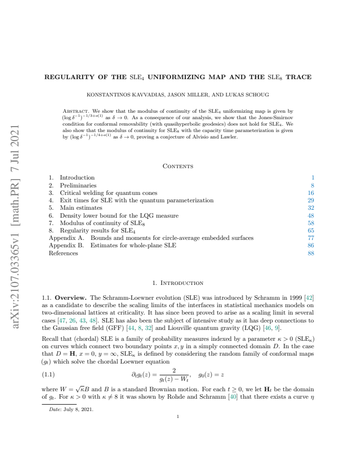 First page