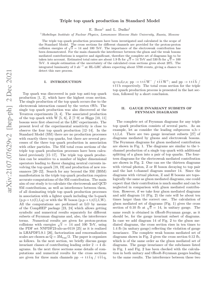 First page