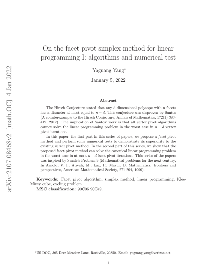 First page