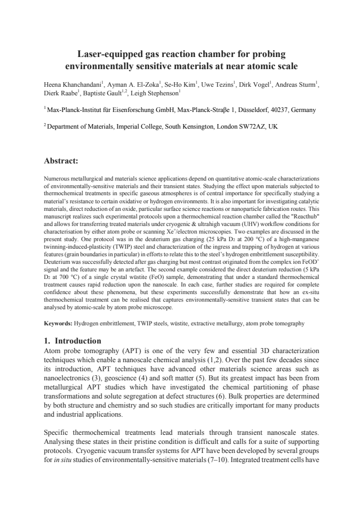 First page