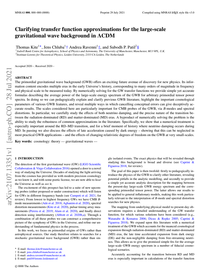 First page