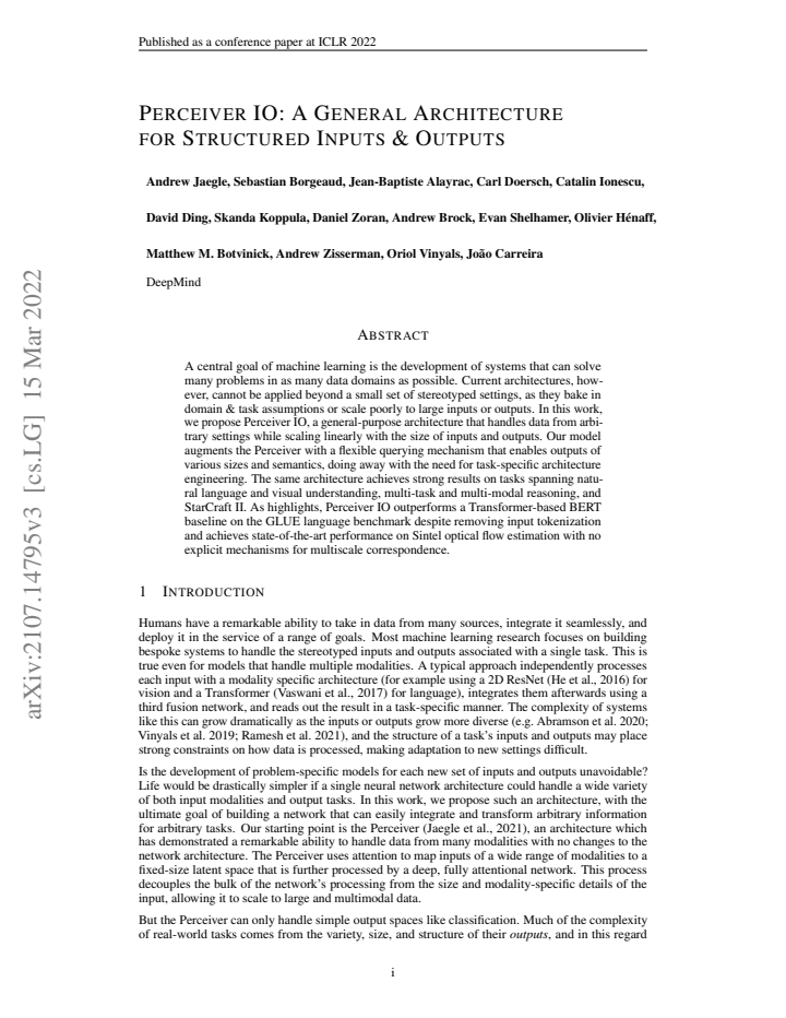 First page
