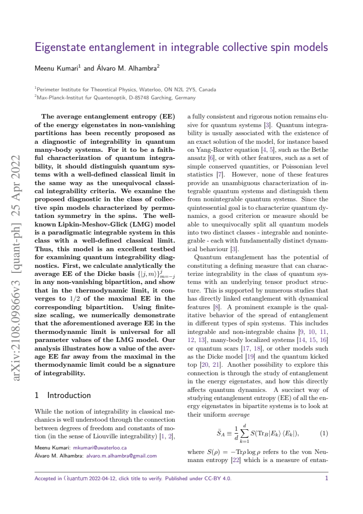 First page