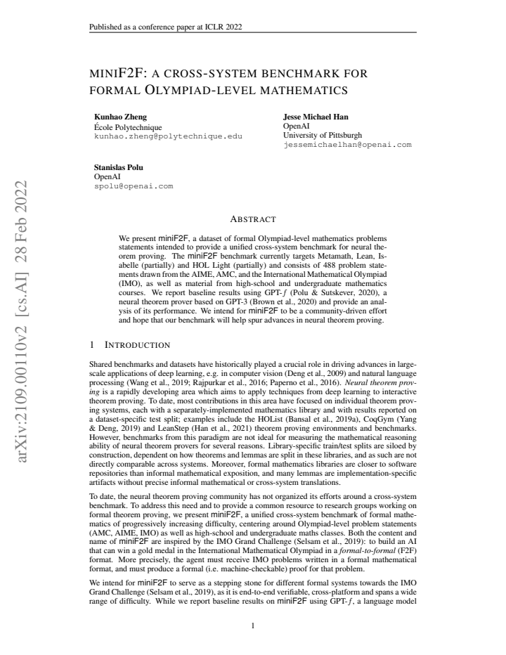 First page