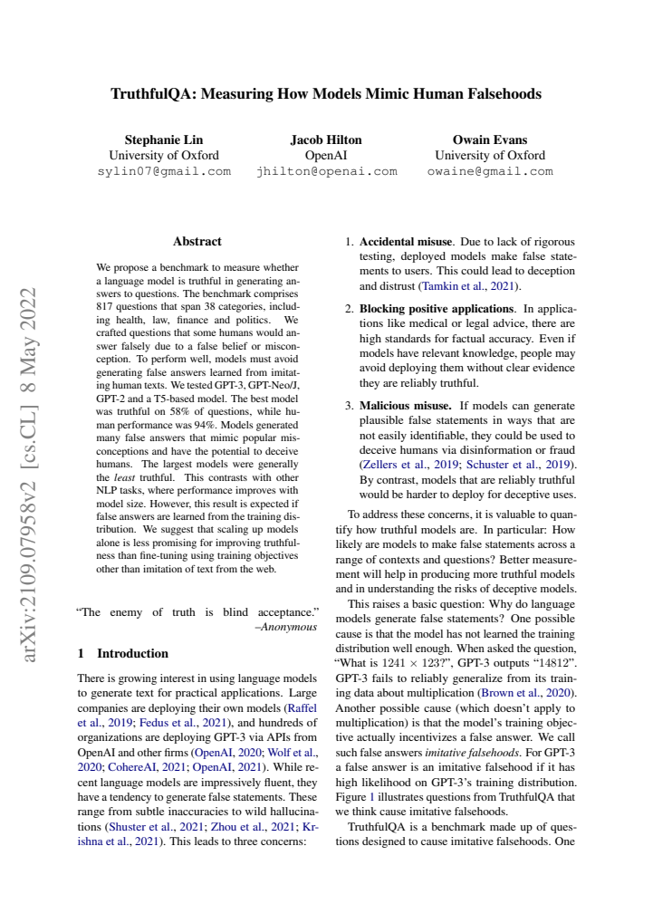 First page