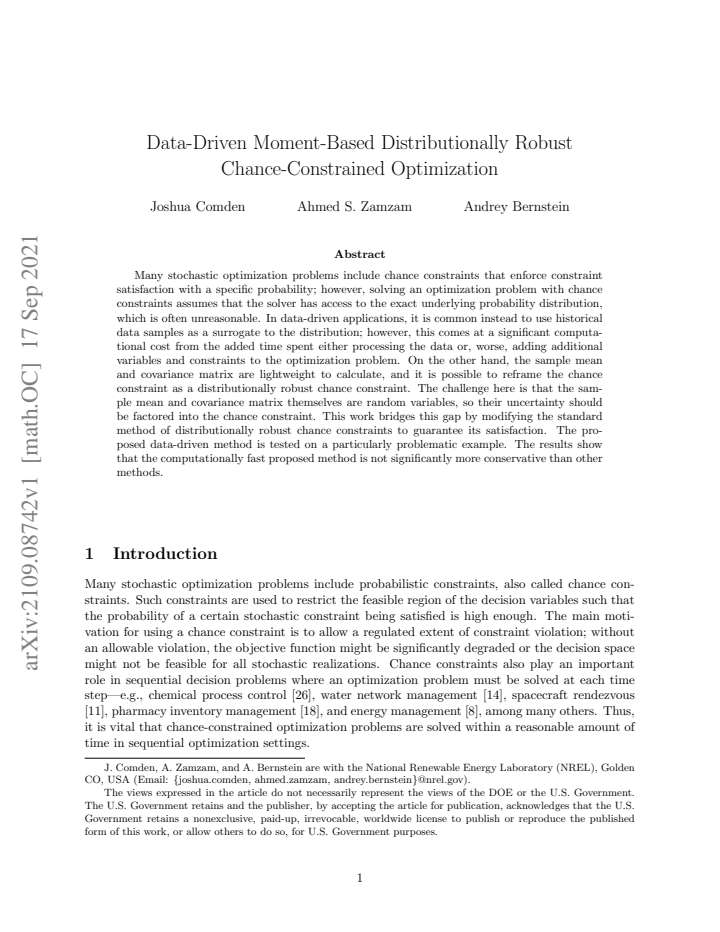 First page