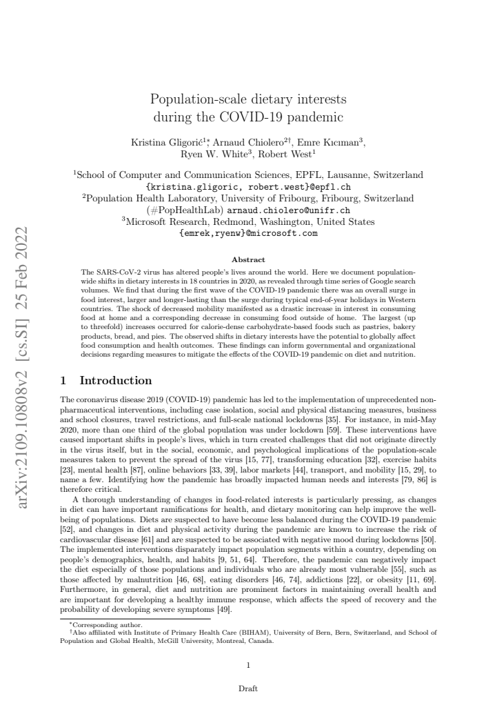 First page
