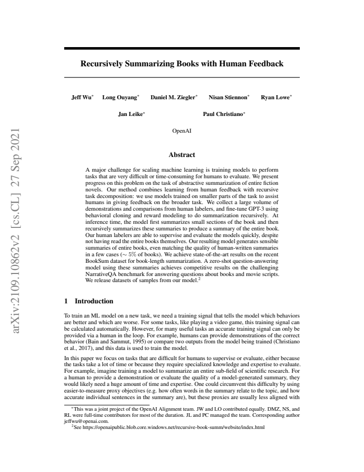 First page