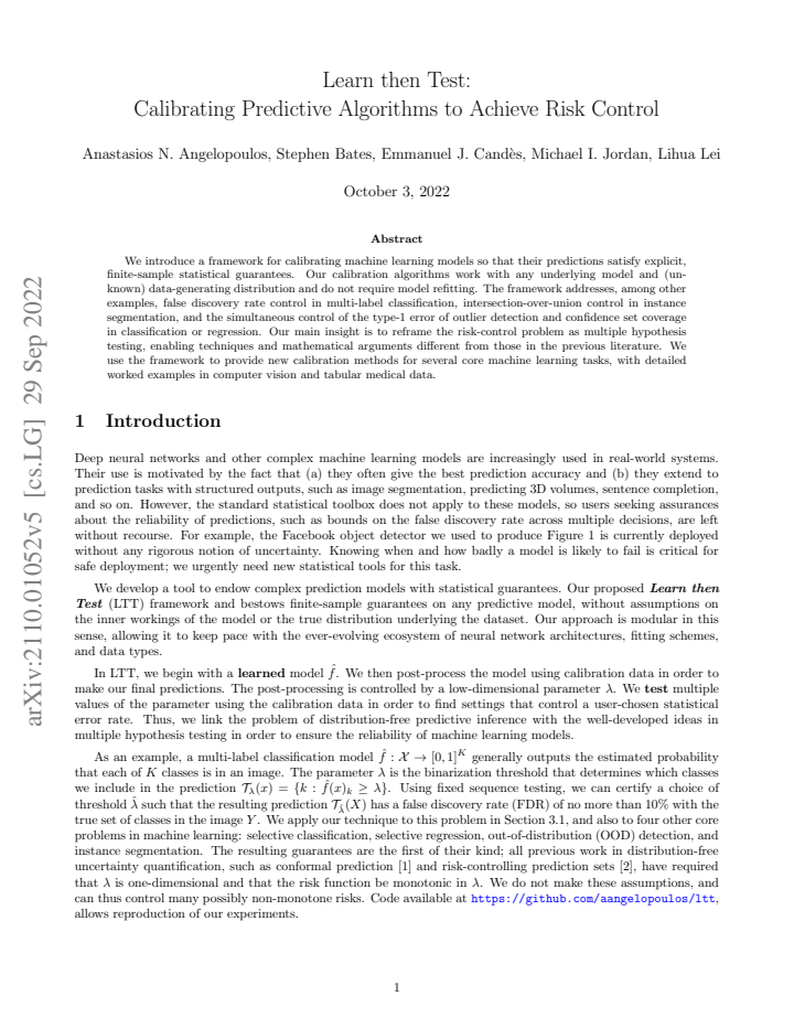 First page
