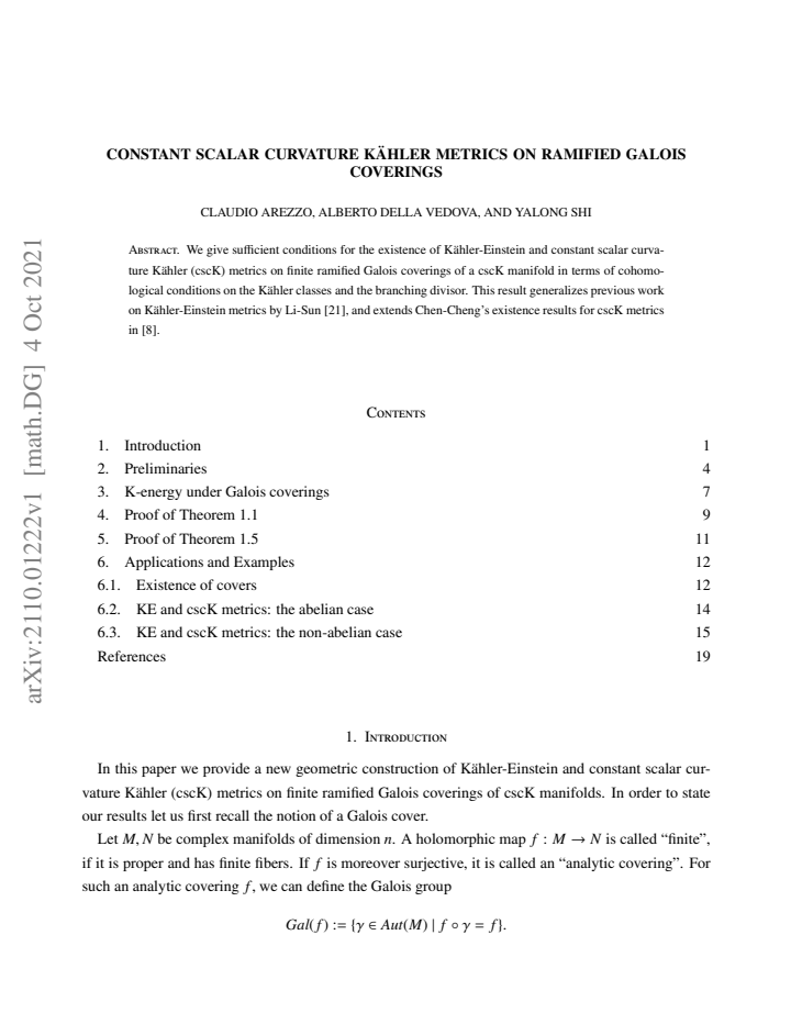 First page
