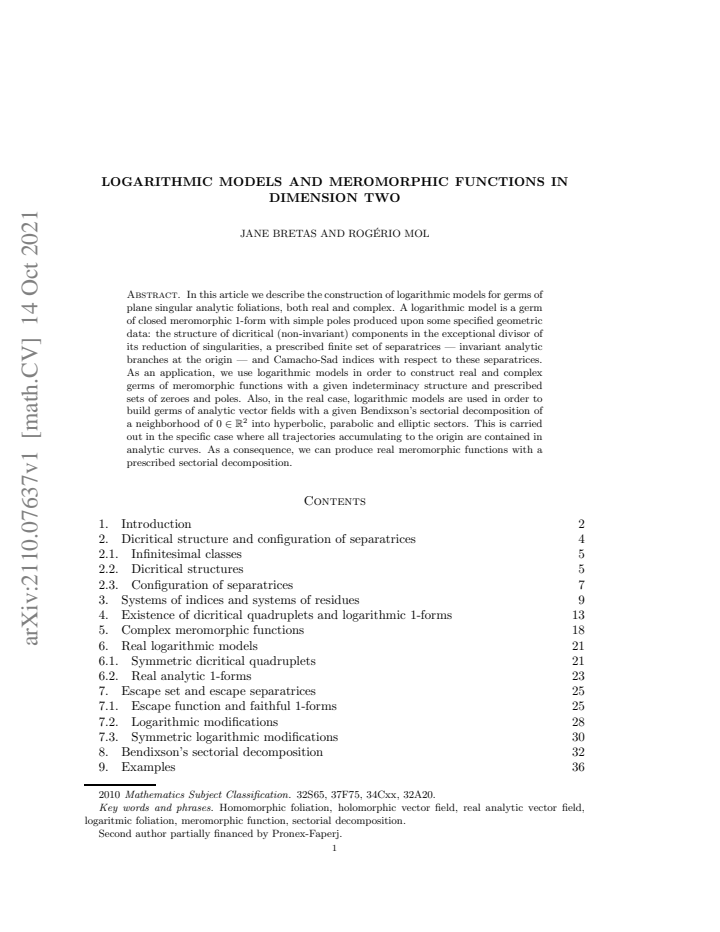 First page