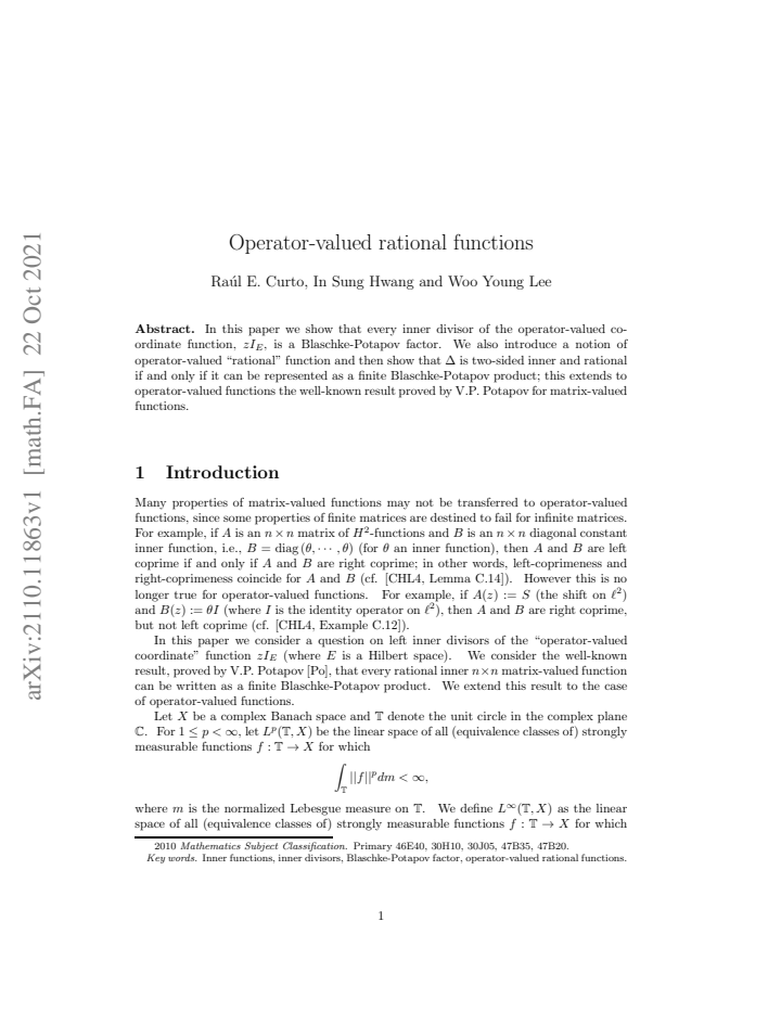 First page