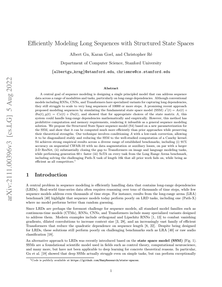 First page
