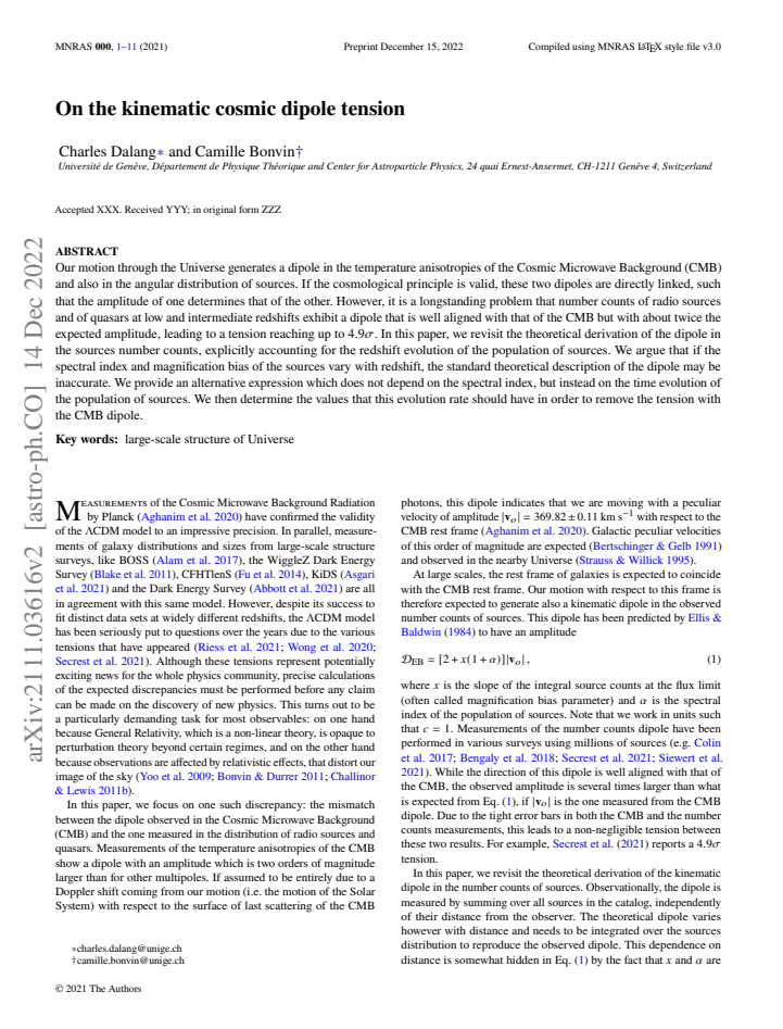 First page