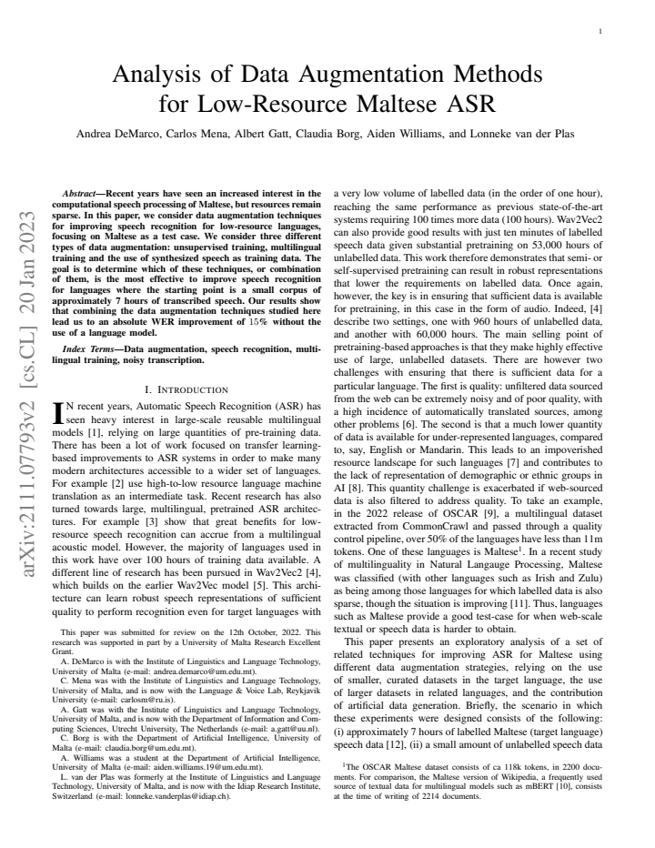 First page