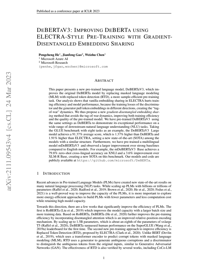 First page