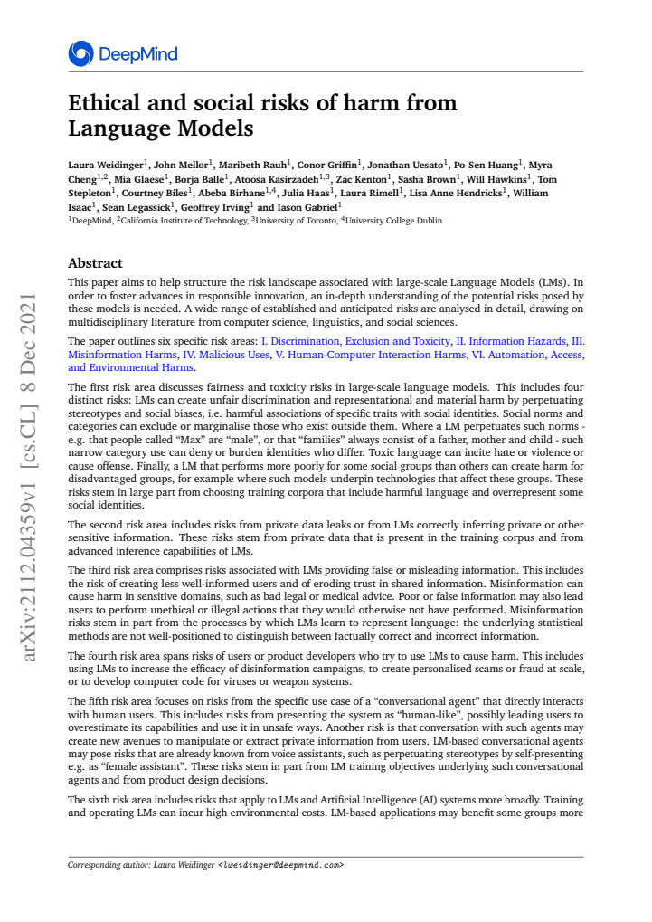 First page