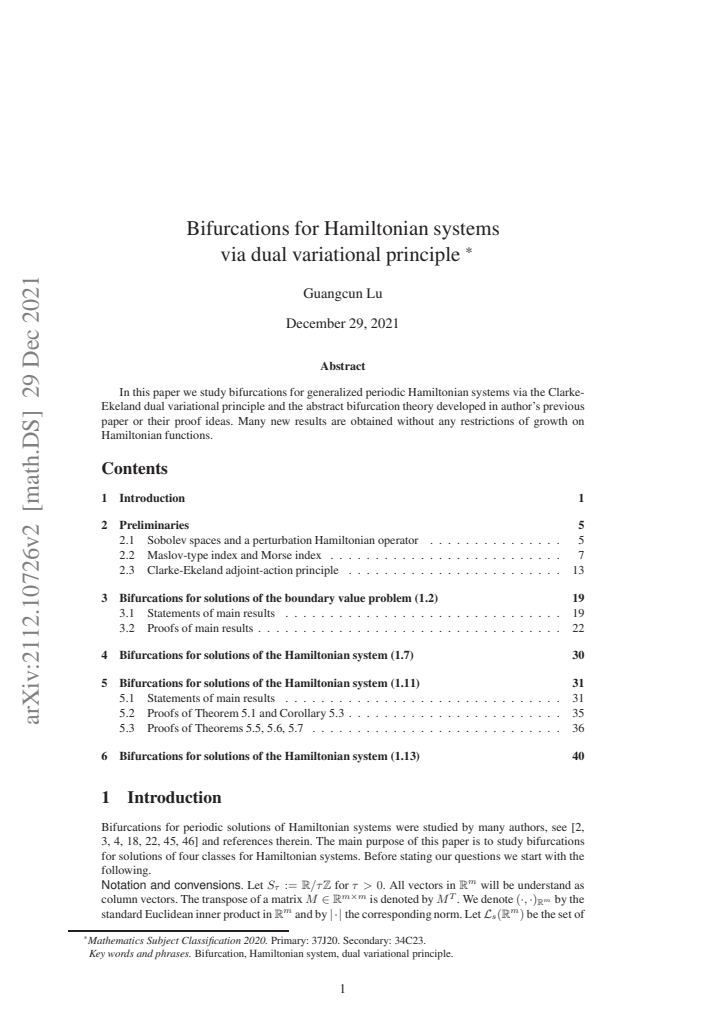 First page