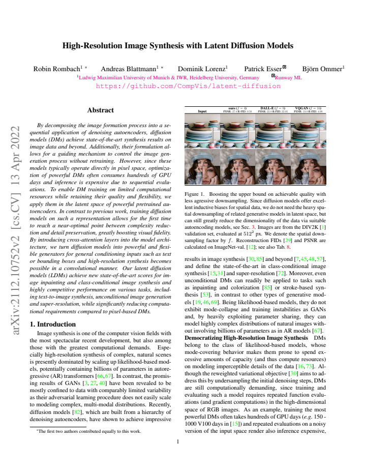 First page