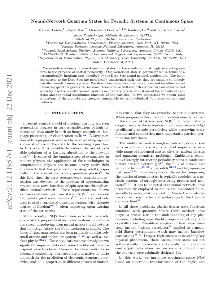 First page